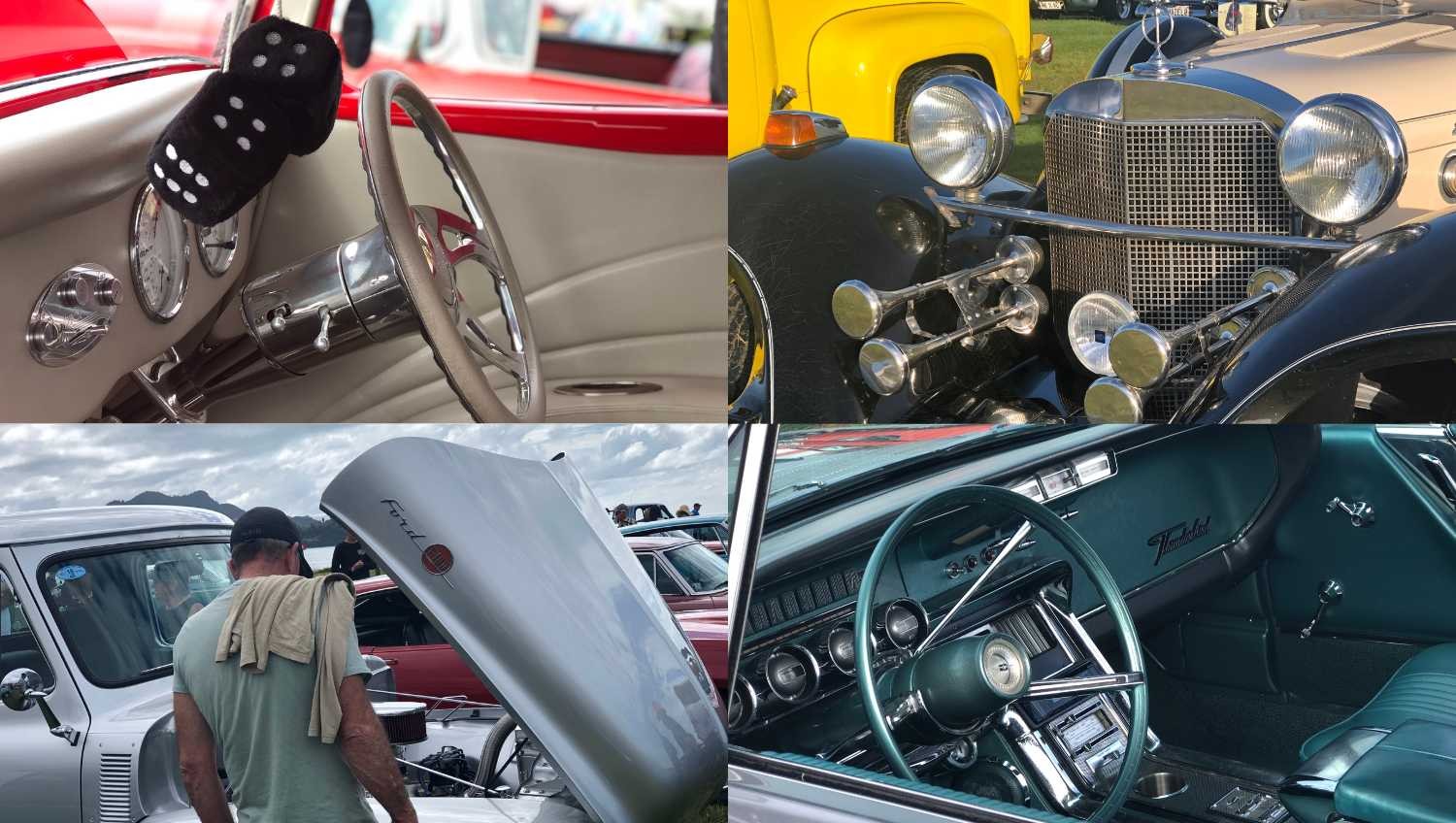 collage of car and people pictures