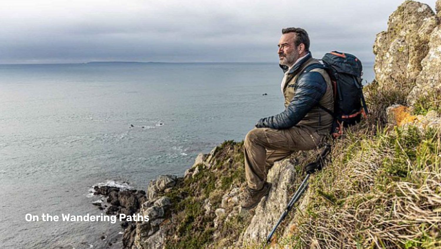 Man on side of mountain