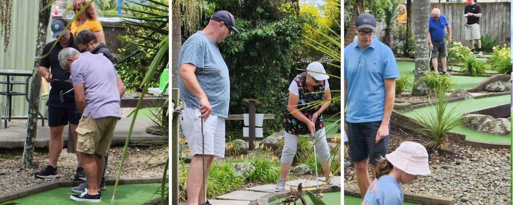 Participants in NZ Mini Golf Championship 2022