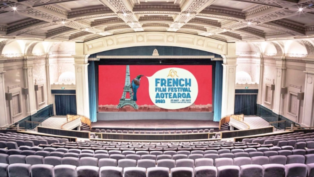 Wide shot of a theatre