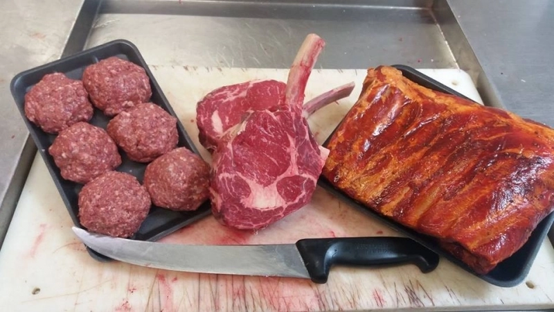 mince, chops and rack meat