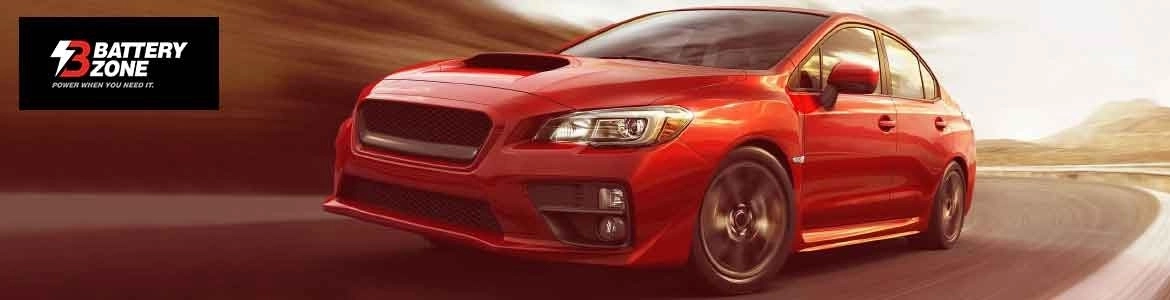 Red car on road