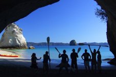 Kayaking Cathedral Cove, New Zealand