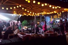 A relaxed evening party