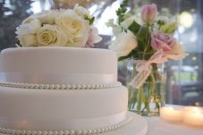 Wedding cake from Salt Restaurant and Bar Whitianga Wedding Venue
