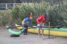 Getting Waka ready Whitianga Waka Ama