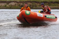 Hot water beach lifeguards in action near whitianga