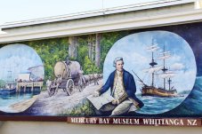 Captain Cook Memorial Mural at the Mercury Bay Museum