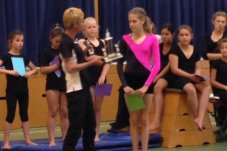 Awards ceremony Mercury Bay Gymnastics