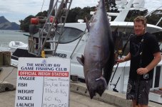 Mercury Bay Game Fishing club weigh in Whitianga wharf