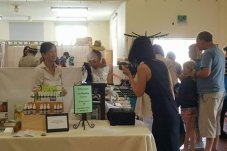 Lots of stalls at the Whitianga health and wellbeing fair