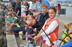 kids fishing competition Whitianga wharf