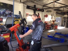 Peninsula Tyres Ltd - checking tyres Whitianga