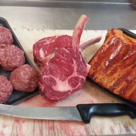 mince, chops and rack meat
