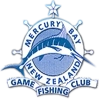Mercury bay game fishing club logo in Whitianga