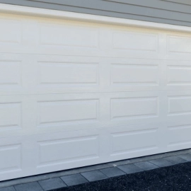 White garage door