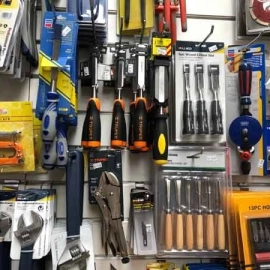 Tools on wall
