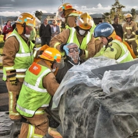 Whitianga Fire Station Drill by Vaughan Grigsby