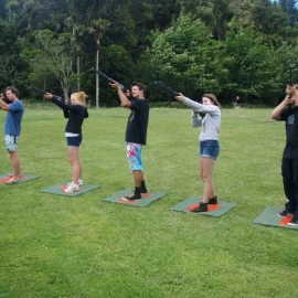 People Laser Clay Shooting