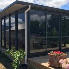 deck and house conservatory