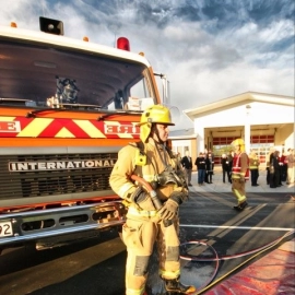 Whitianga Fire Volunteer by Vaughan Grigsby