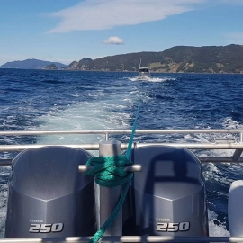 Whitianga Volunteer Coastguard towing boat