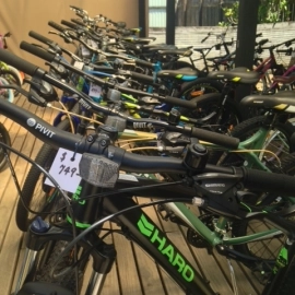 Bikes at the Bike Man Shop Whitianga
