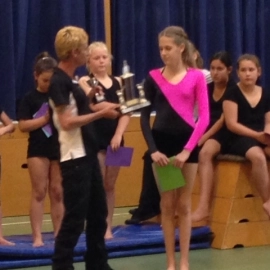 Awards ceremony Mercury Bay Gymnastics