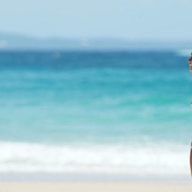 Girl with surfboard
