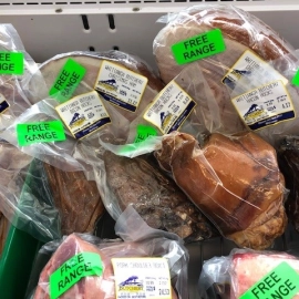 Free range meats packaged