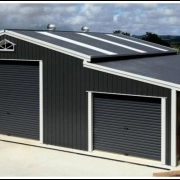 Black and white barn