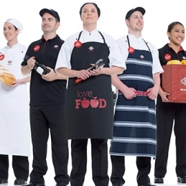 Staff at New World