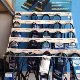Power belts display stand