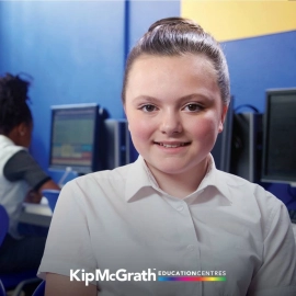 Girl smiling