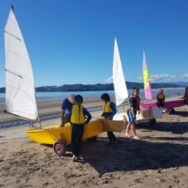 centrebord and catamaran fleets Mercury Bay Boating Club
