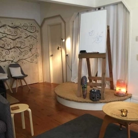 Room with candle
