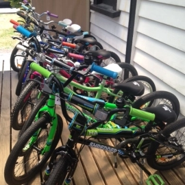 Kids bike range at the Bike Man Shop Whitianga