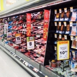 Fresh meat display