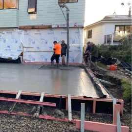 Paterson Construction concrete slab in progress