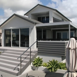 House with wide stairs
