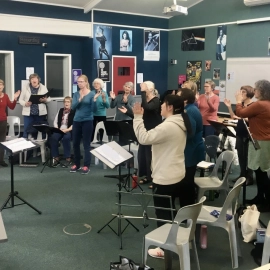 choir practising 08/08/21