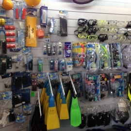 Snorkeling and diving gear