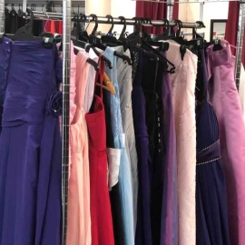 Dresses on rack