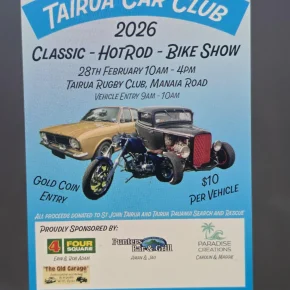 American Muscle and Custom Car Club Whitianga - Cars, Coffee and Monthly Cruise