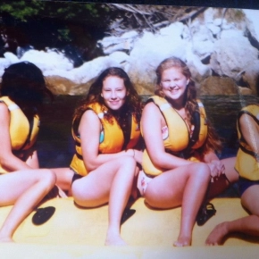 4 women in lifejackets