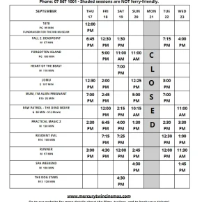 Mercury Twin Cinema Whitianga Movie Times