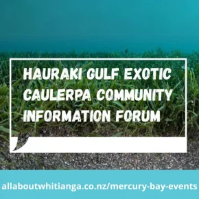 Exotic Caulerpa Community Information Forum and Tech Talks