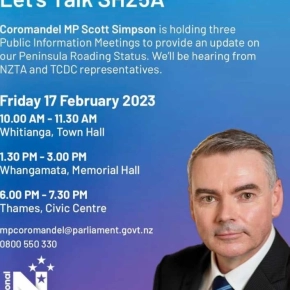 SH25A Public Meeting - Whitianga