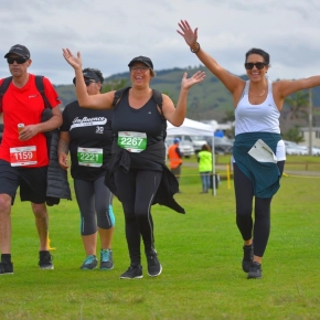 Group of finishers at Whitianga marathon