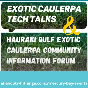 Exotic Caulerpa Community Information Forum and Tech Talks
